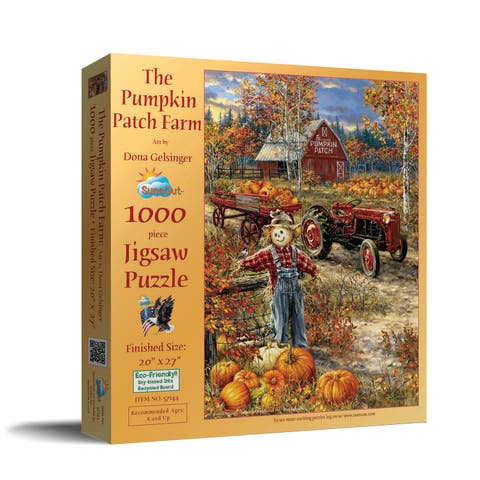 The Pumpkin Patch Farm 1000 piece Jigsaw Puzzle for Adults