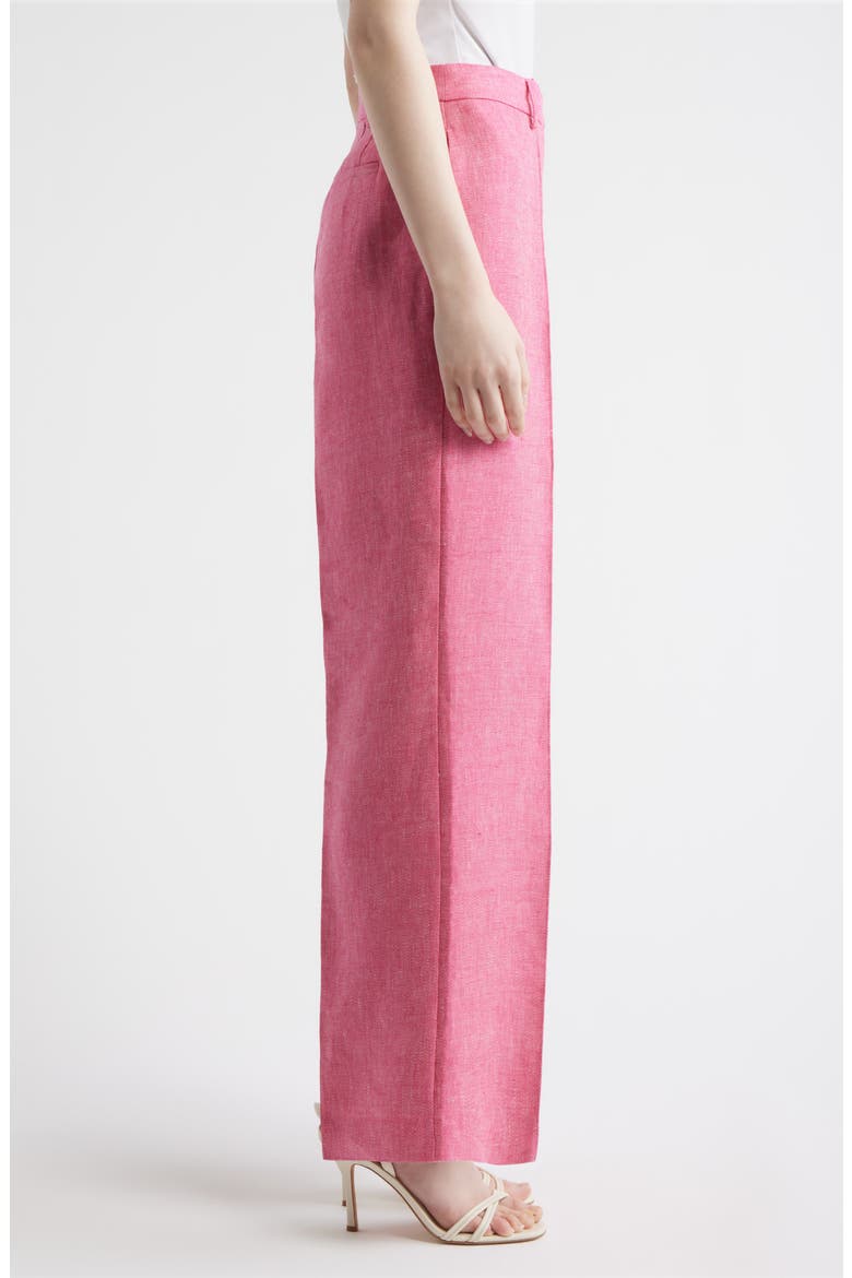The Kenna Wide Leg Linen Pants, Alternate, color, PLUM ROSE