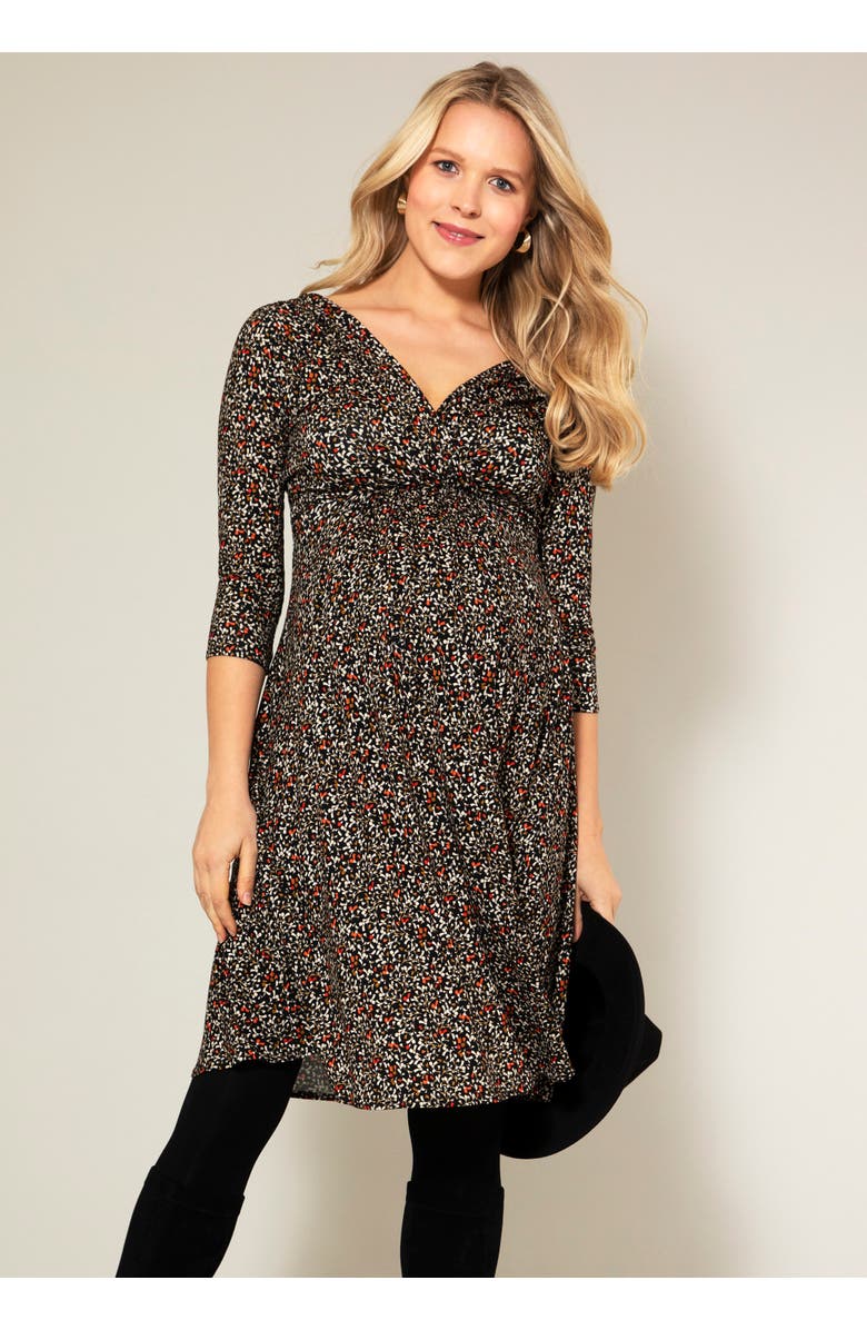 Tiffany Rose Maternity Willow Maternity Dress, Alternate, color, Cocoa Orange