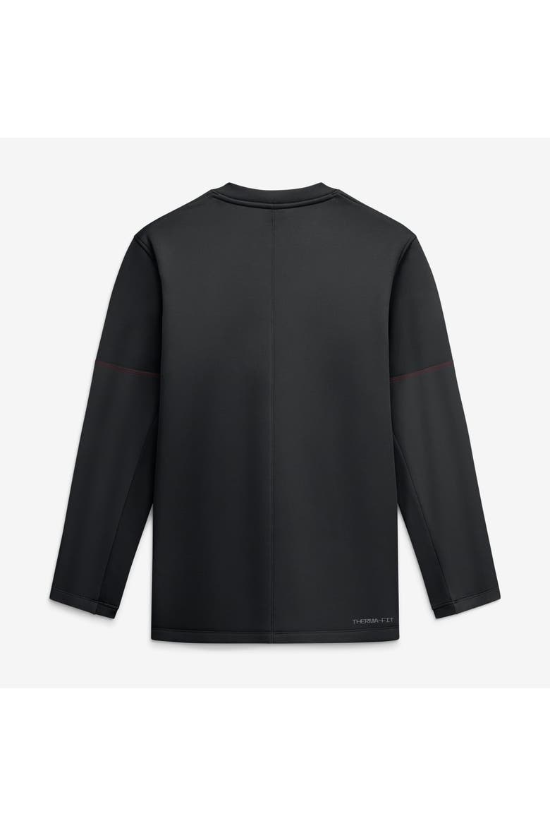Men's Nike Black Georgia Bulldogs 2026 Sideline Coaches Therma-FIT Long Sleeve Top, Alternate, color, Black