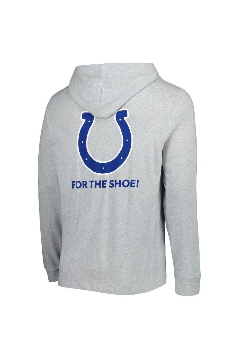 Men's Vineyard Vines Heathered Gray Indianapolis Colts Local Long Sleeve Hoodie T-Shirt, Alternate, color, Heather Gray