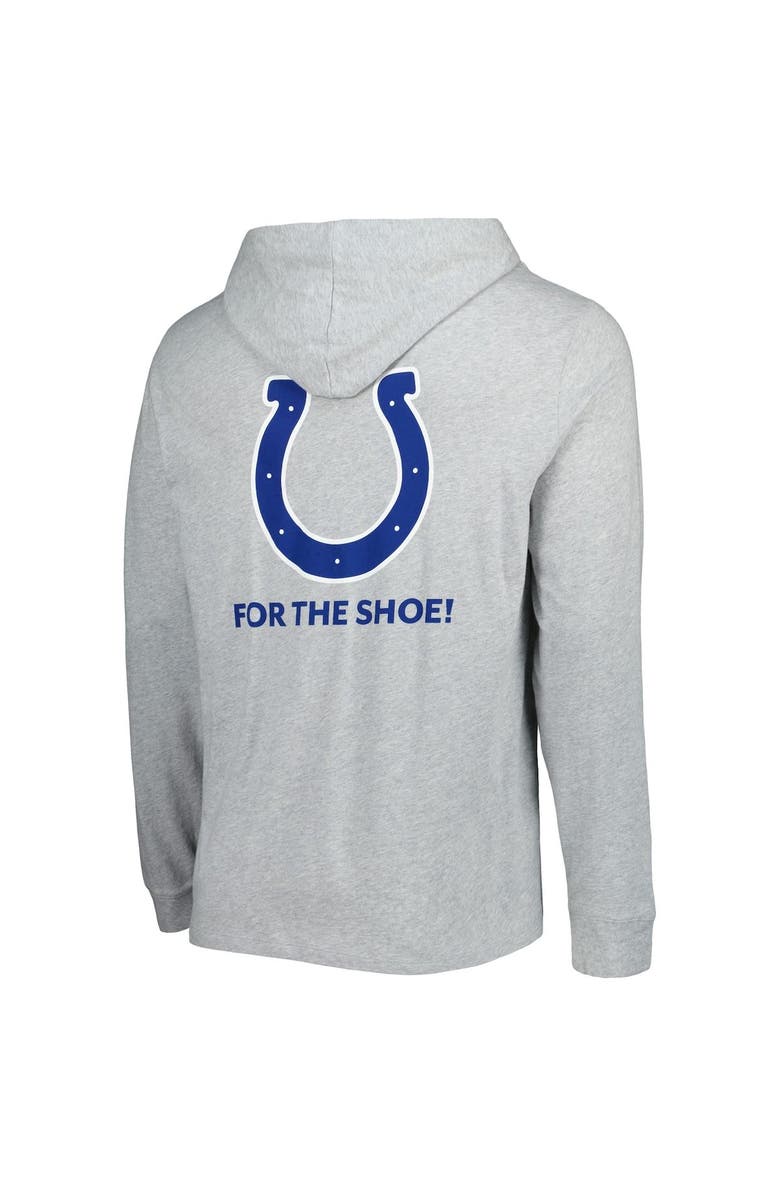 vineyard vines Men's Vineyard Vines Heathered Gray Indianapolis Colts Local Long Sleeve Hoodie T-Shirt, Alternate, color, 