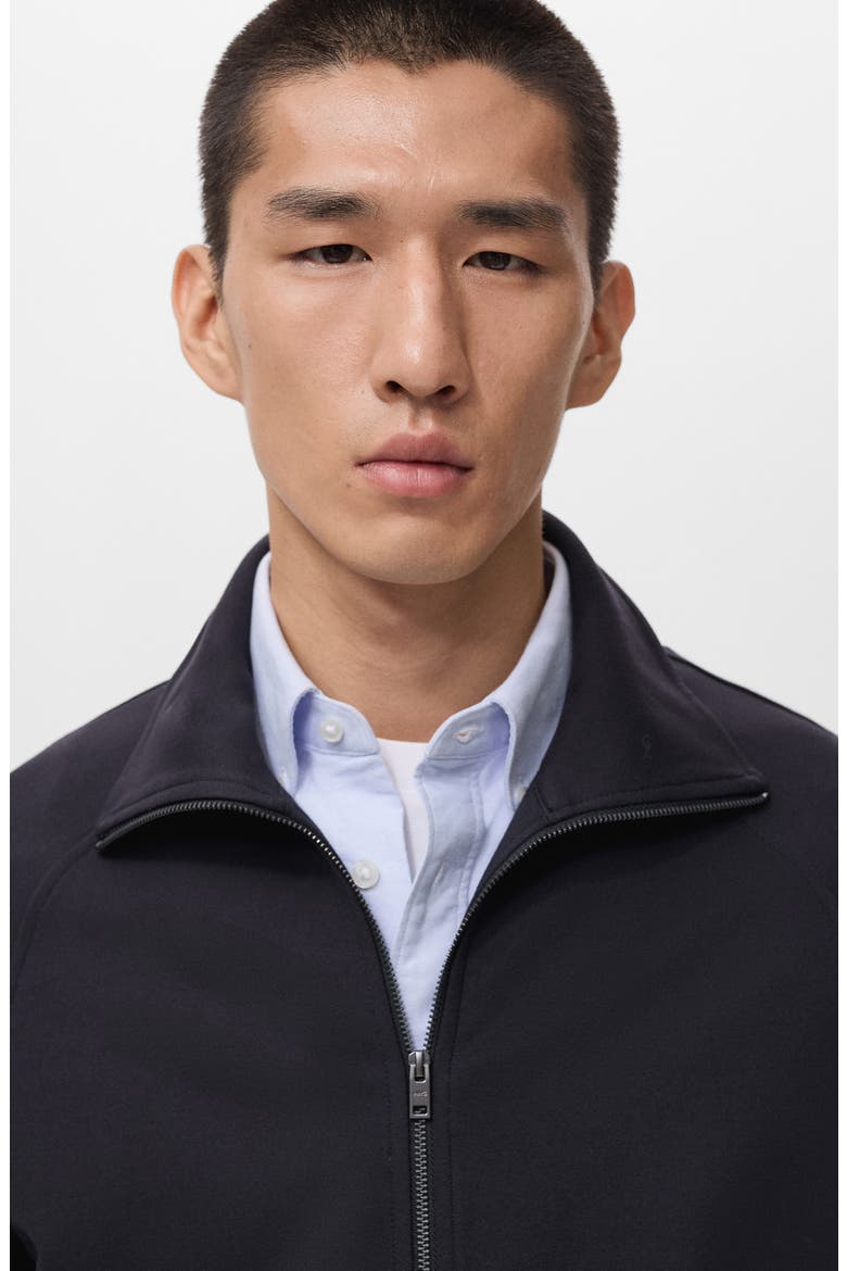 Regular Fit Zip-Up Sweatshirt, Alternate, color, NAVY