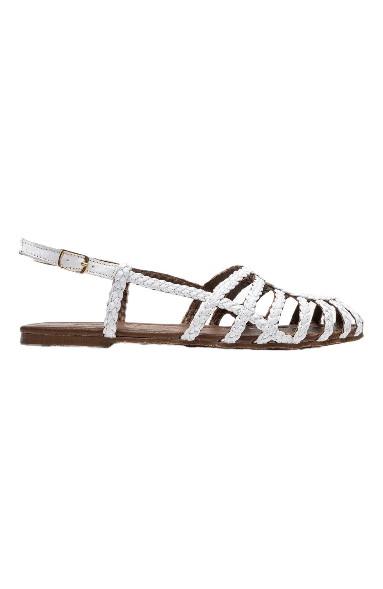 Prologue Shoes Claudia Slingback Sandal, Alternate, color, White Faux Leather