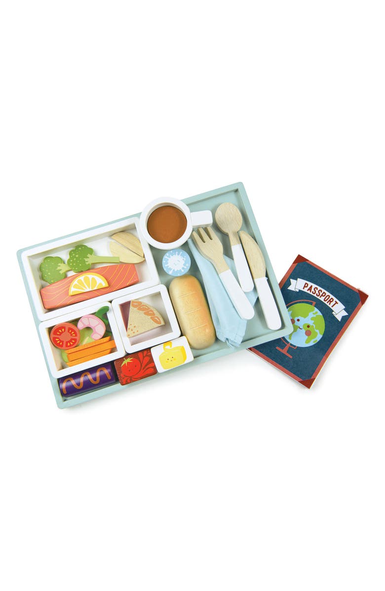 Tender Leaf Toys Airline Meal Tray Play Set, Alternate, color, Blue Multi