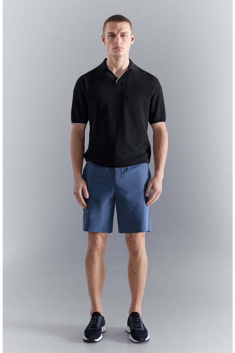 Contrast Trim Piqué Polo, Alternate, color, NAVY