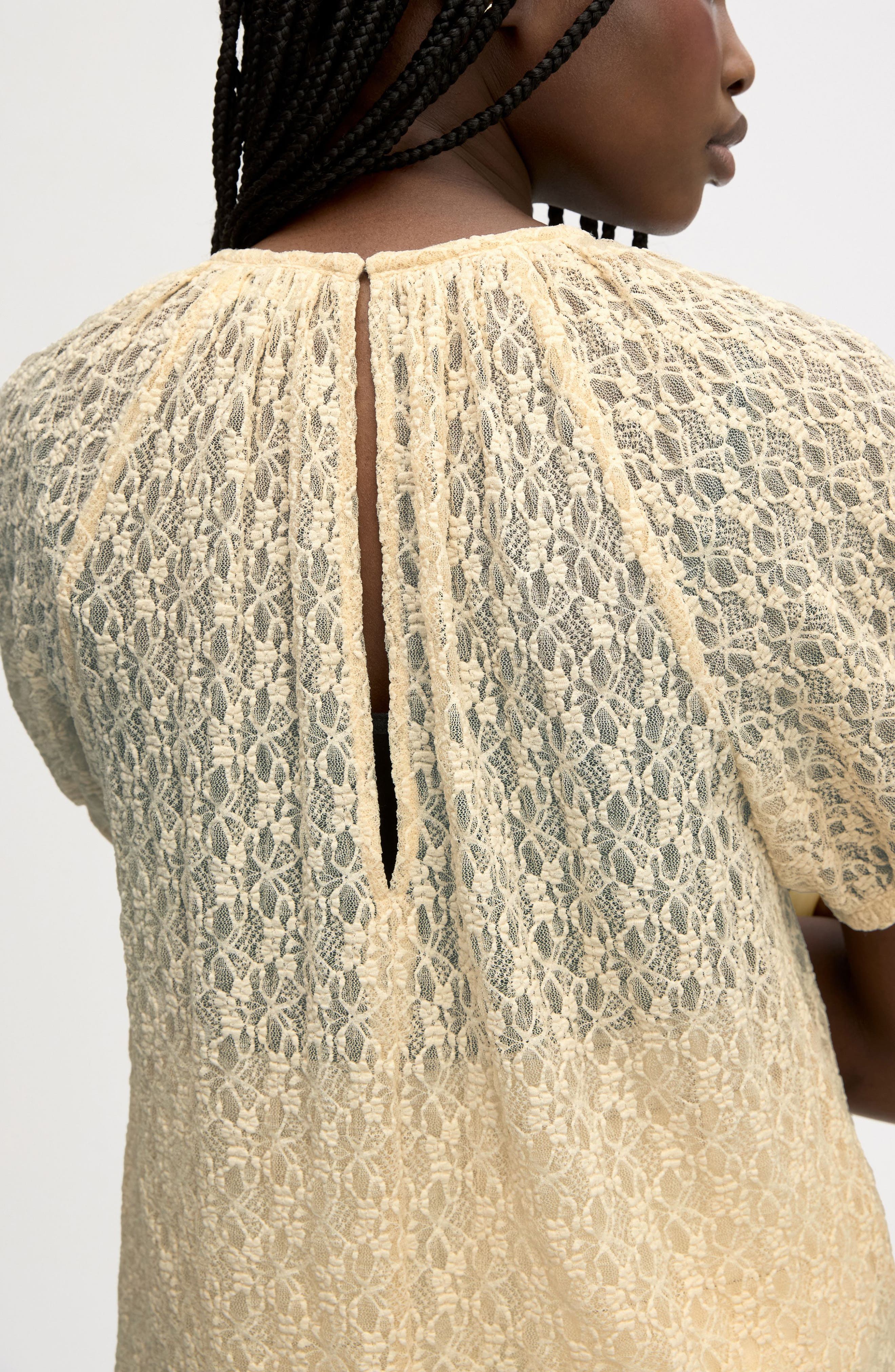 Semisheer Stretch Lace Top - image 4