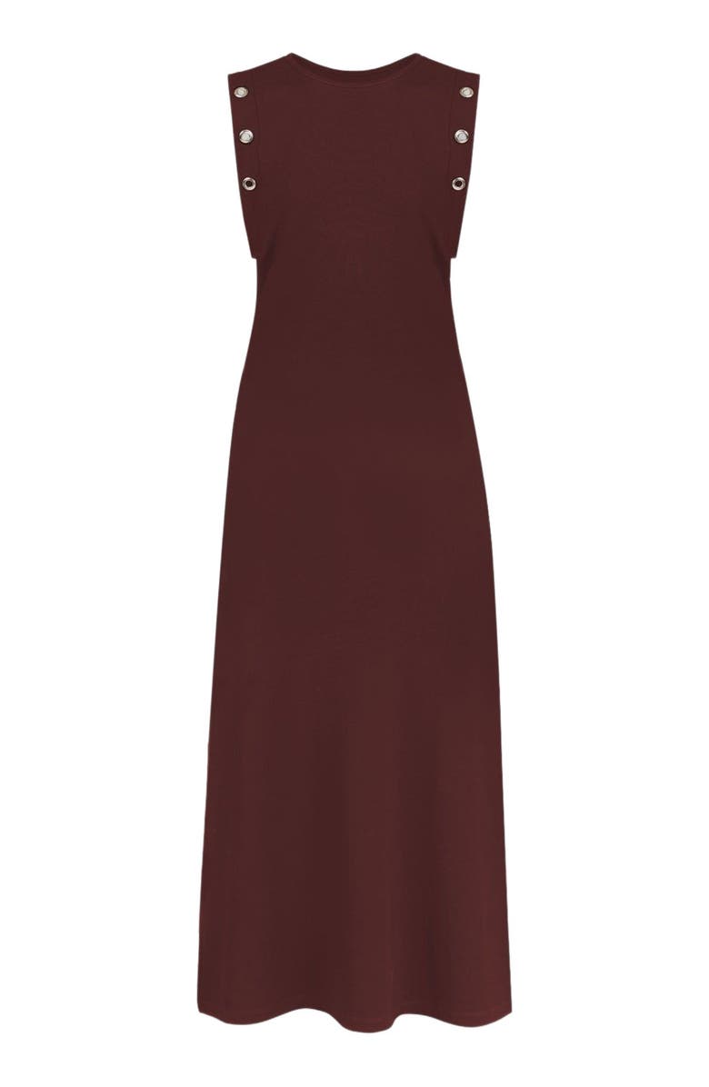 Saint + Sofia Rowan Dress, Alternate, color, Maroon