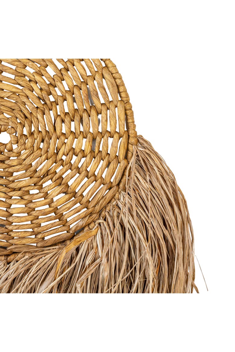 Round Hanging Accent Brown Seagrass Rope & Jute, Alternate, color, Brown