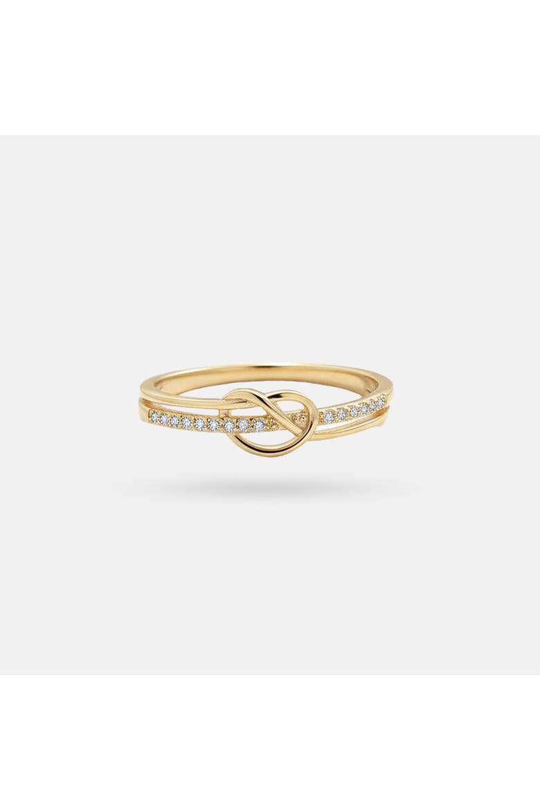 The Kensington Knotline Ring, Main, color, Gold