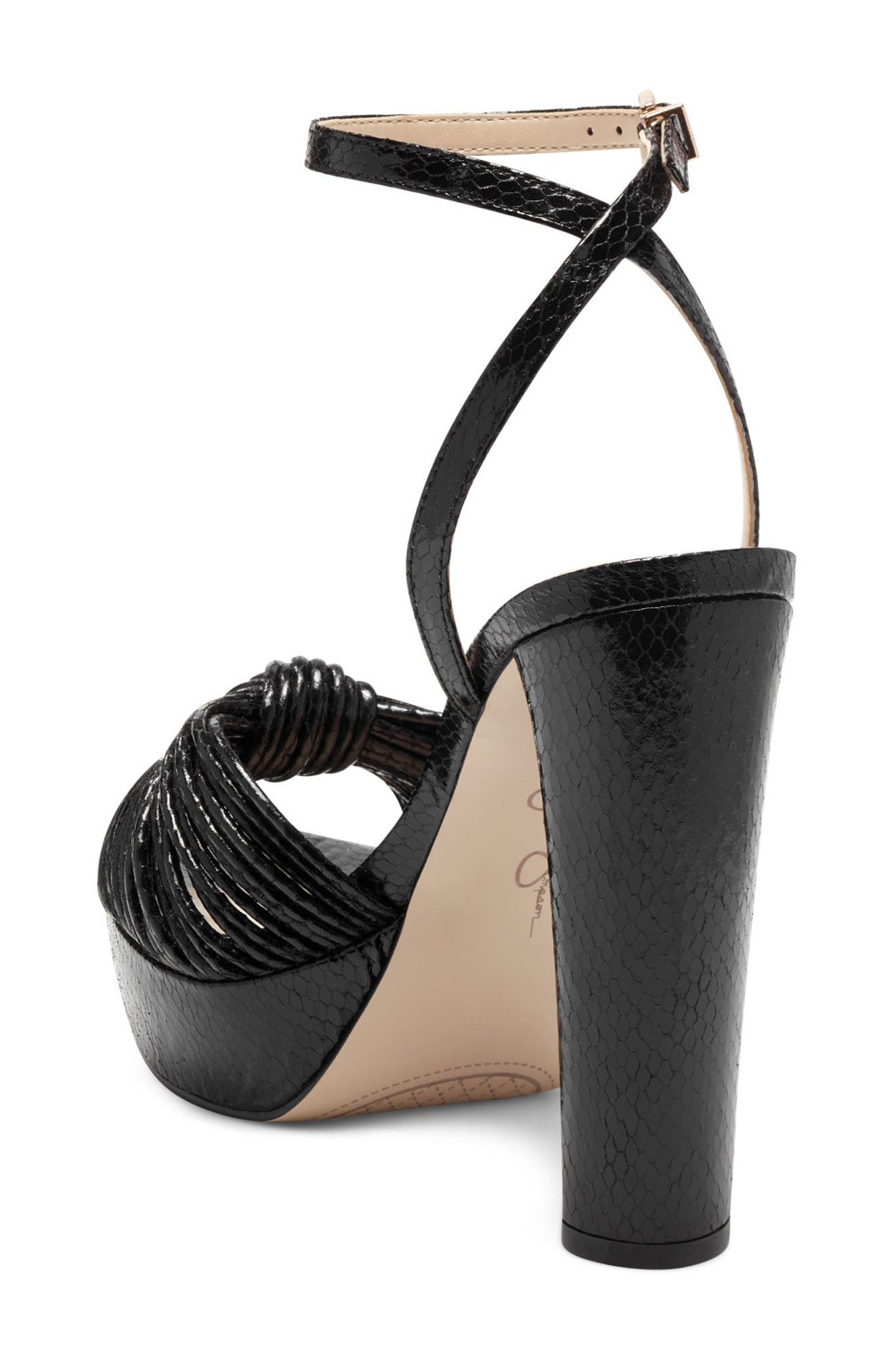 Immie Platform Sandal, Alternate, color, BLACK