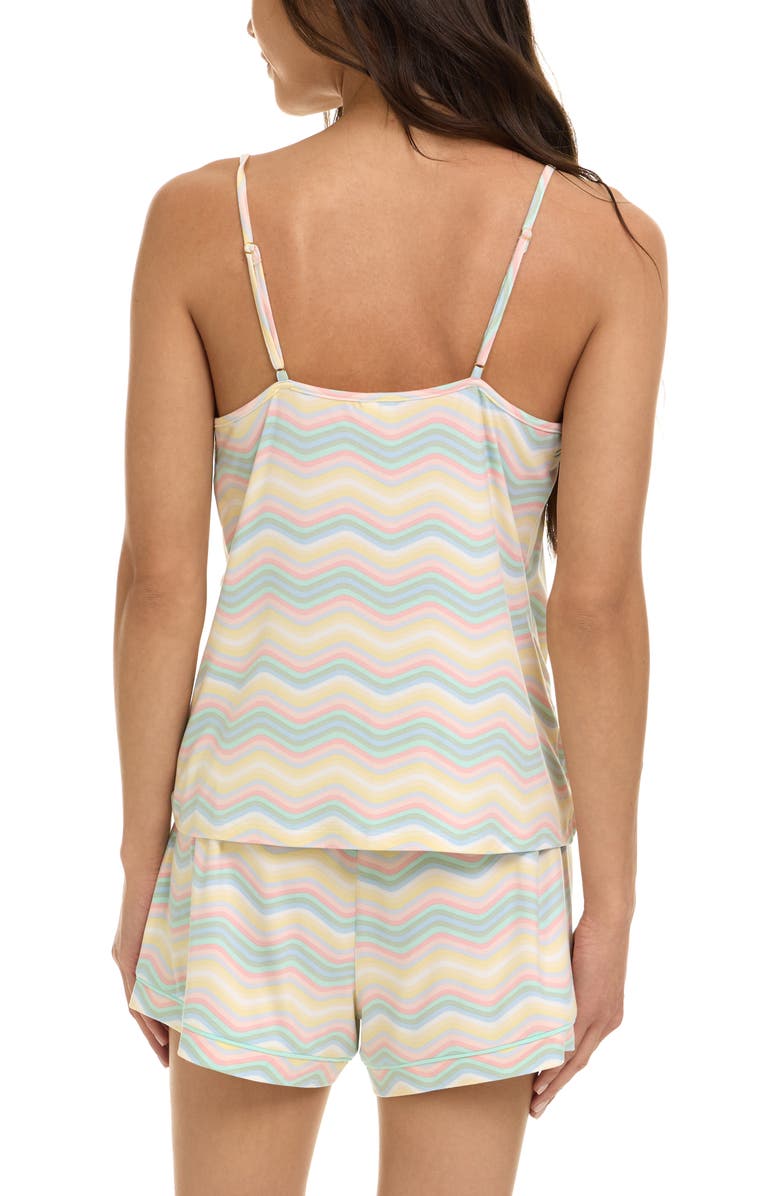 Flora By Flora Nikrooz Ayanna Jersey 4-Piece Pajamas, Alternate, color, Mint/ Mint Stripe Multi