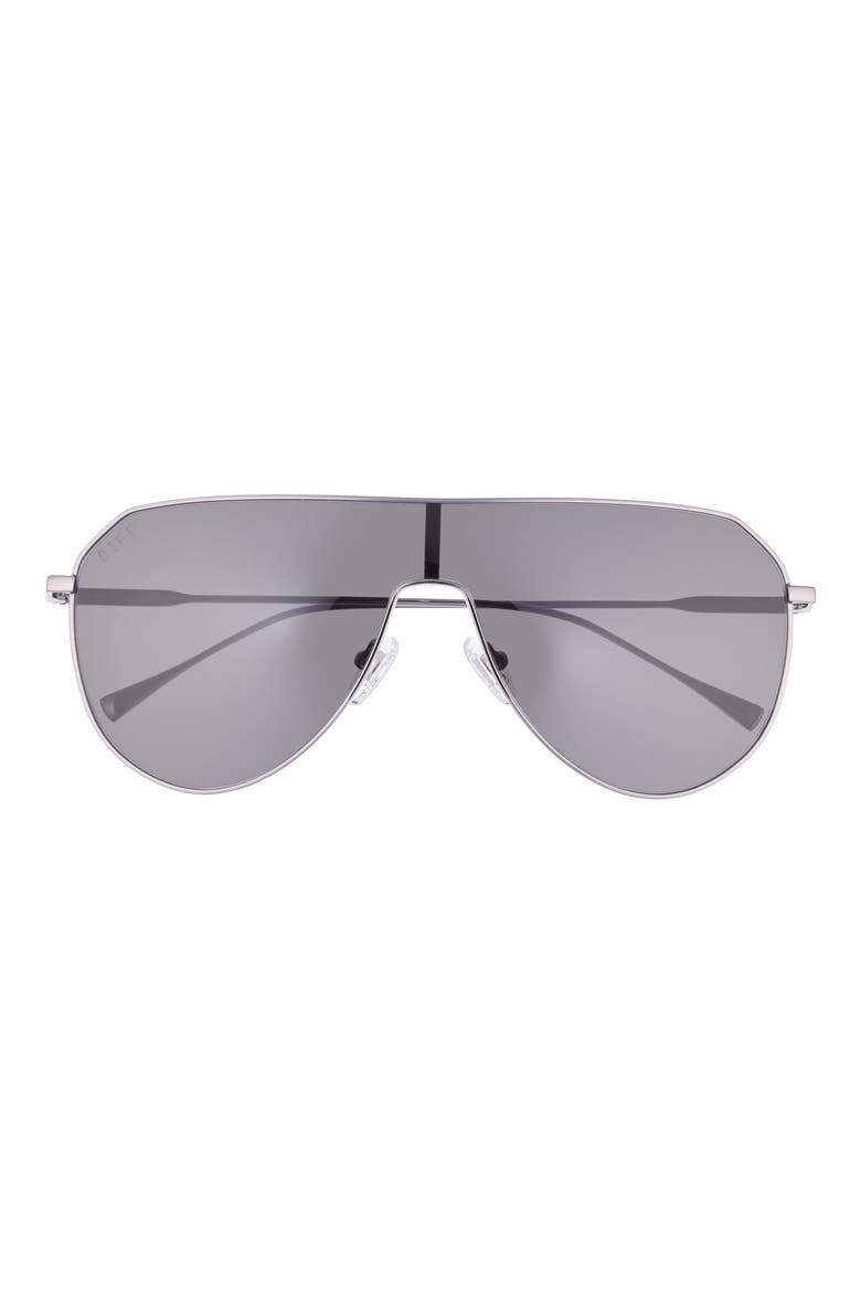 Dash 134mm Shield Sunglasses, Main, color, GUNMETAL