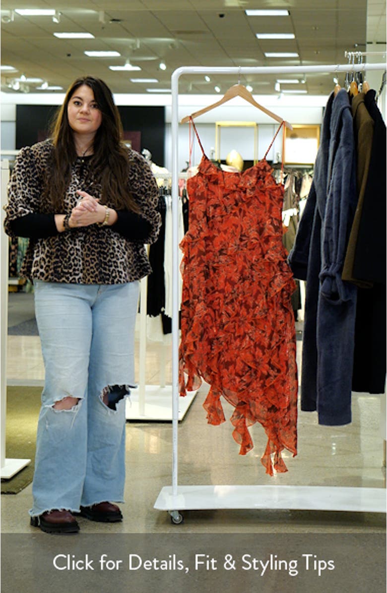 The Ida Ruffle Asymmetrical Dress, sales video thumbnail