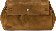 STAUD Cy Oversized Leather Clutch Bag