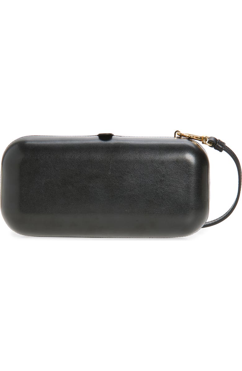 Moschino Light-Up Neon Ciao! Faux Leather Clutch, Alternate, color, 00Z One Color