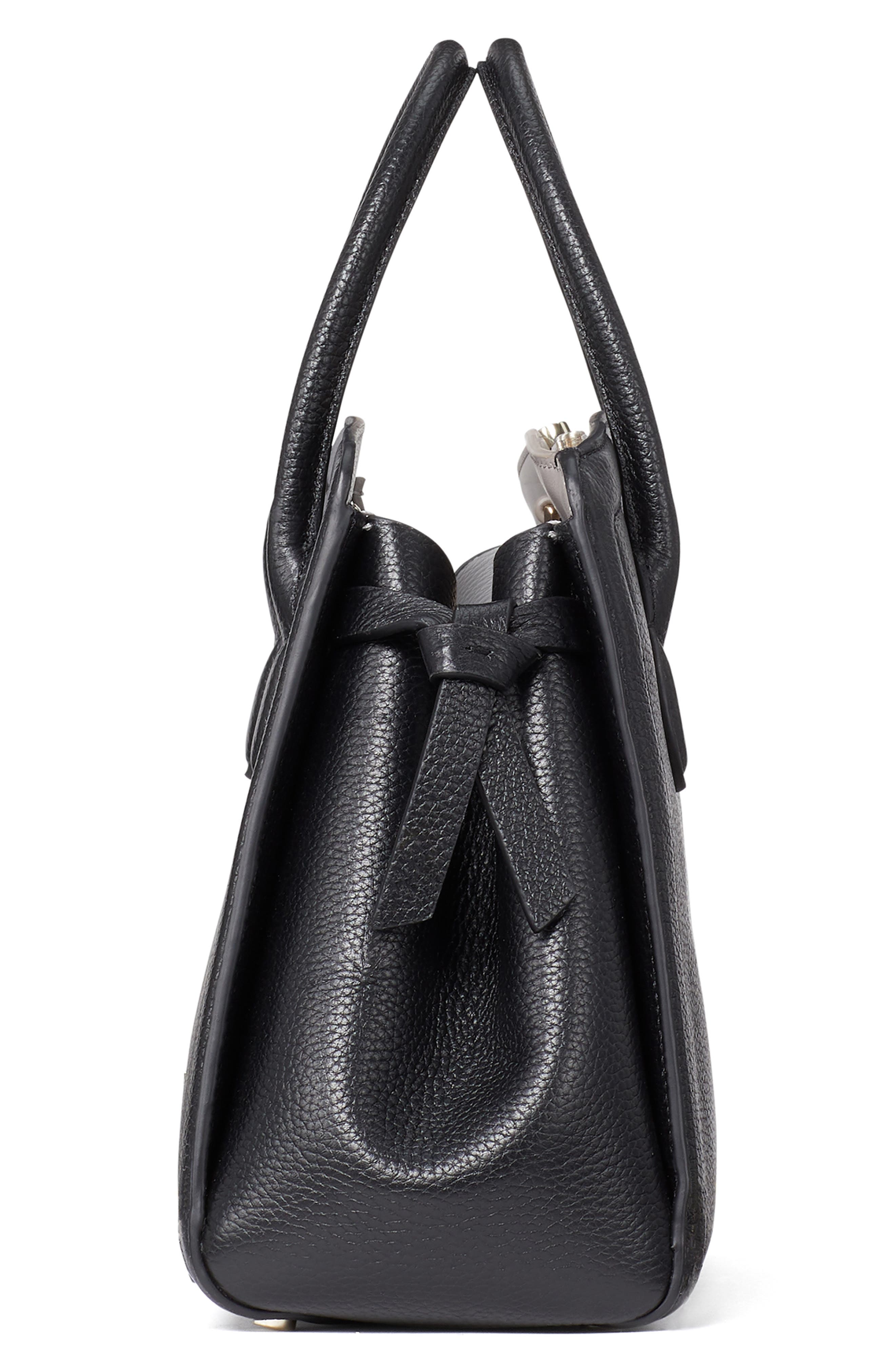 Kate Spade New York knott medium leather satchel, Alternate, color, 