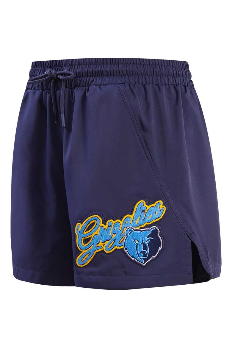 Women's Pro Standard  Navy Memphis Grizzlies Script Woven Shorts, Alternate, color, Navy