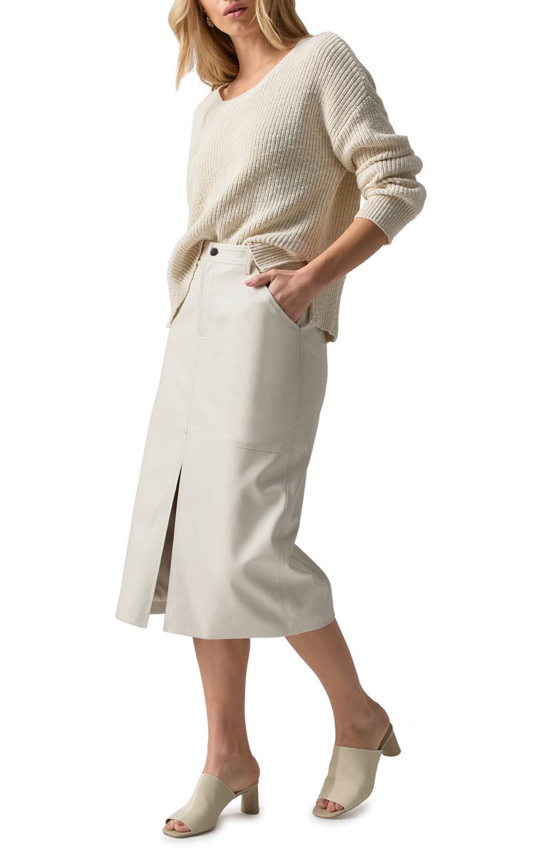 Sanctuary Triple Threat Midi Skirt, Alternate, color, Birch