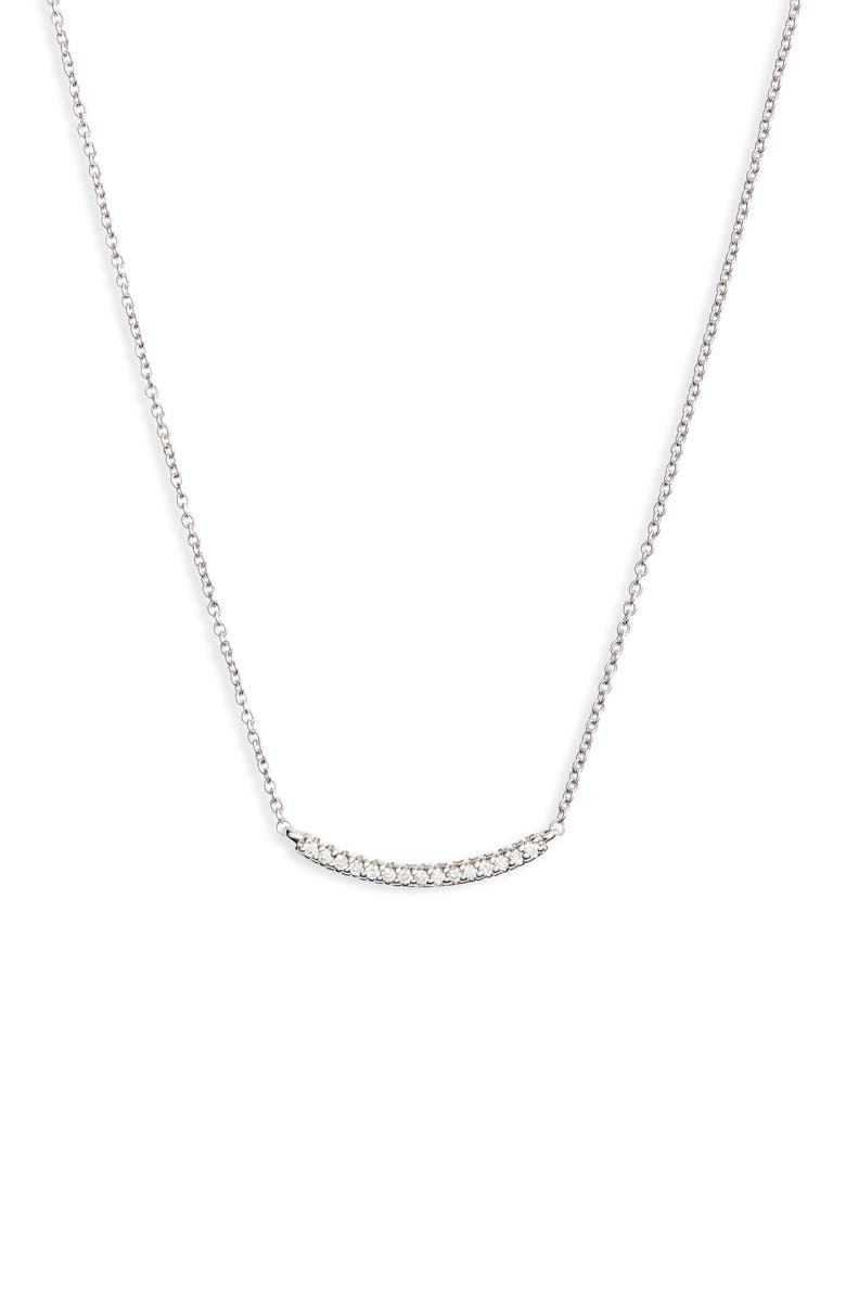 Dana Rebecca Designs Ava Bea Diamond Bar Necklace, Main, color,