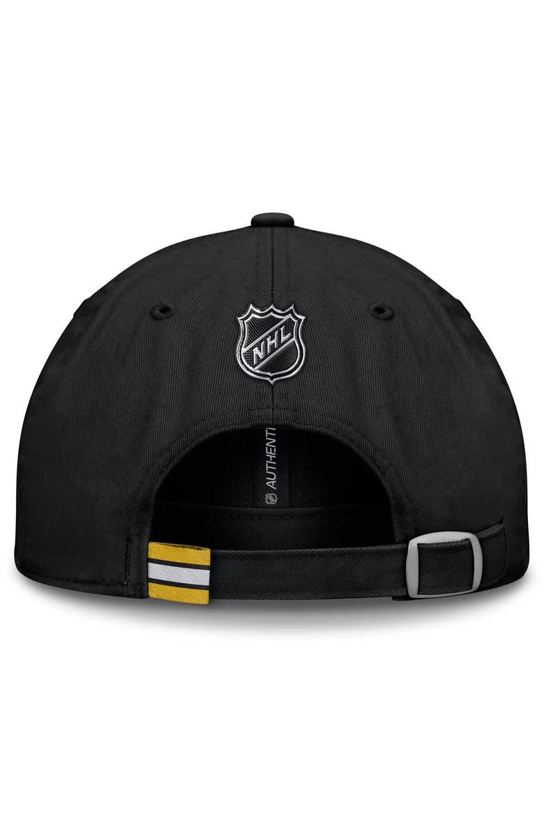 Men's Fanatics Black Boston Bruins Authentic Pro Prime Adjustable Hat, Alternate, color, Black