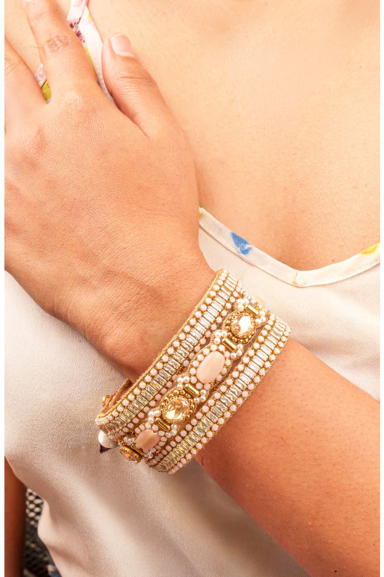Harva Bracelet, Alternate, color, DUSTY PINK