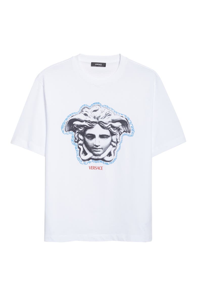 La Greca Medusa Cotton Jersey Graphic T-Shirt, Alternate, color, OPTICAL WHITE
