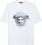 Versace La Greca Medusa Cotton Jersey Graphic T-Shirt
