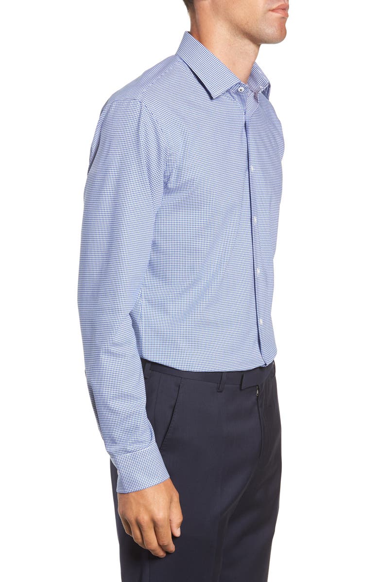 NORDSTROM MEN'S SHOP Tech-Smart Trim Fit Stretch Check Dress Shirt, Alternate, color, 