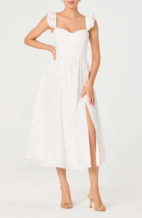 Wedelia Floral Eyelet A-Line Dress