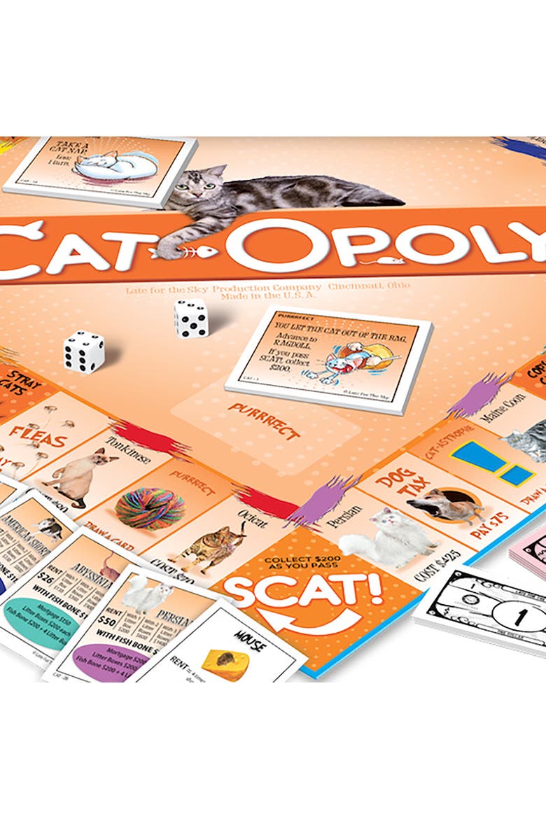 Catopoly Monopoly Board Game, Alternate, color, Multicolored