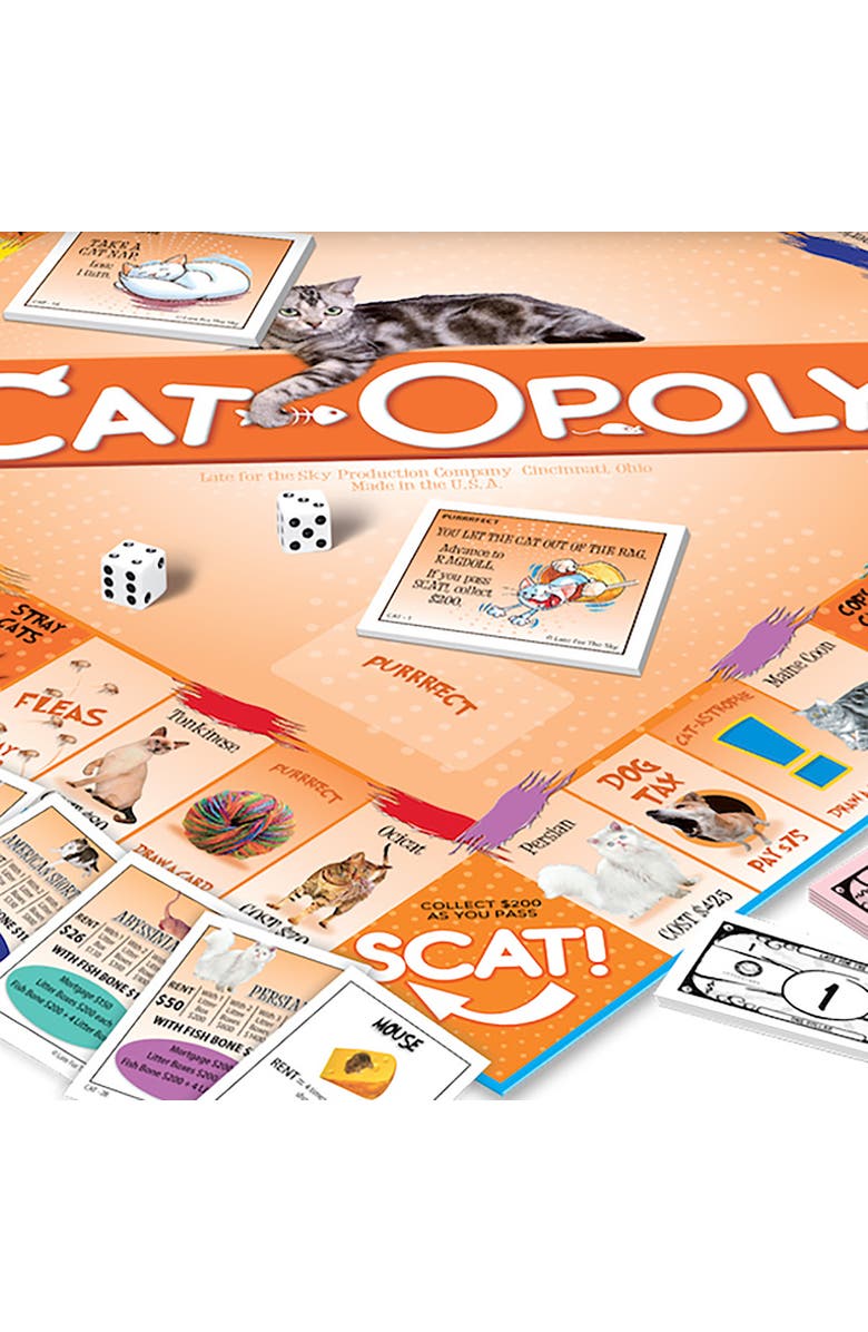 Late for the Sky Catopoly Monopoly Board Game, Alternate, color, Multicolored