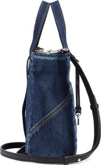 Mini Pieced Denim Bold Grind Satchel