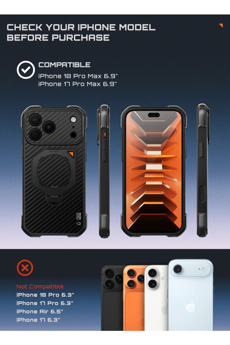 UB Aero Case for iPhone 18 Pro Max, Alternate, color, Black - iPhone 18 Pro Max