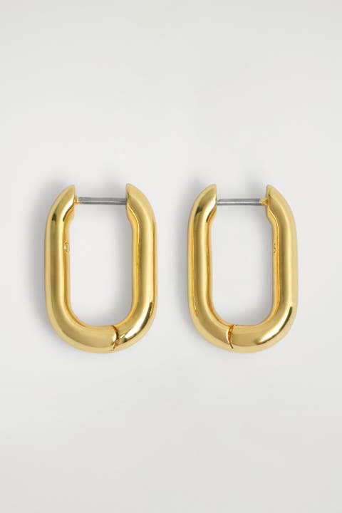 Oval Hoop Earrings