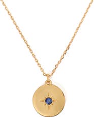 Kate Spade New York clear honesty medallion necklace