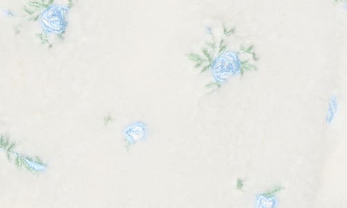 Thread & Supply Floral Embroidered Faux Shearling Jacket In Multi