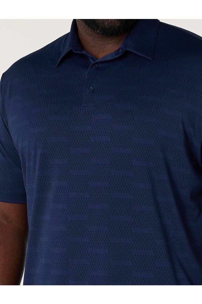 Big & Tall Ultimate 365 Jacquard Polo Shirt, Alternate, color, COLLEGIATE NAVY