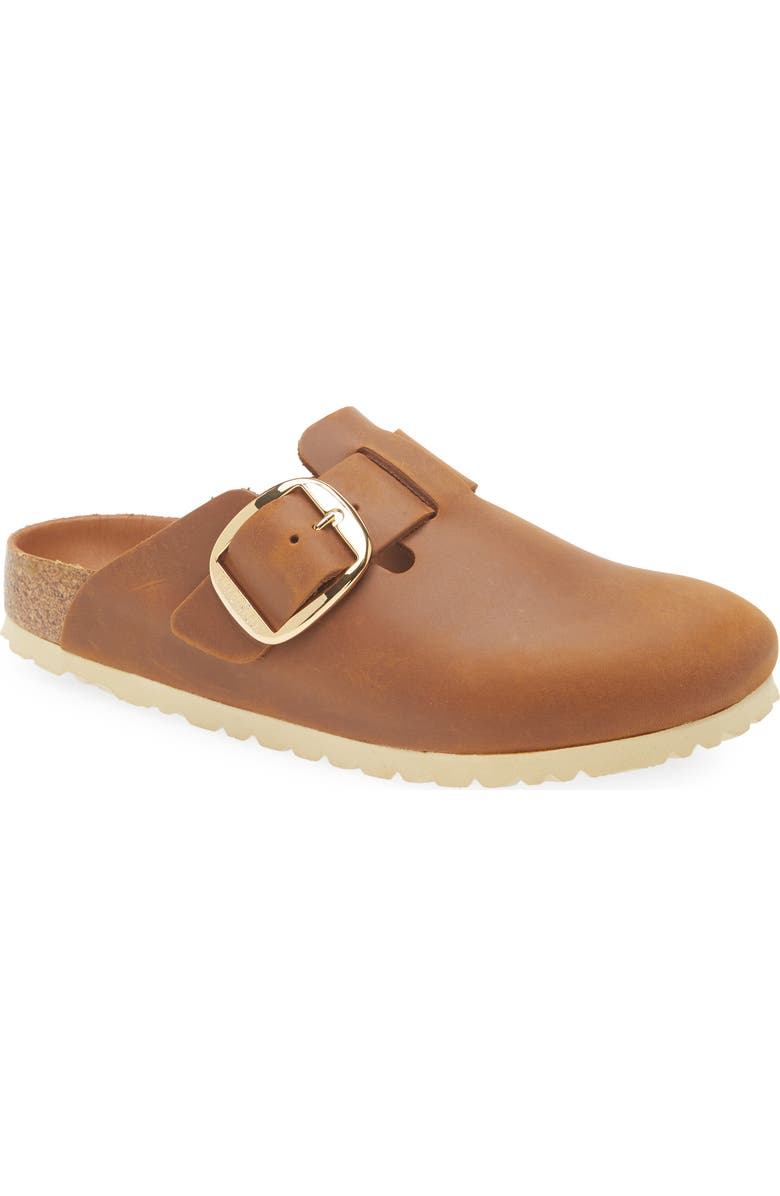 Birkenstock Boston Big Buckle Clog, Main, color, Cognac