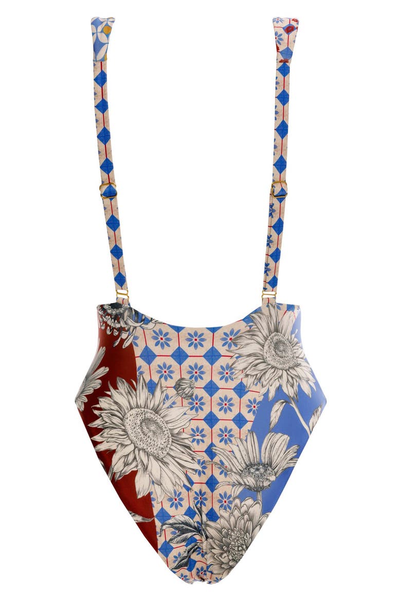 Tulipa One-Piece Swimsuit, Alternate, color, BLUE