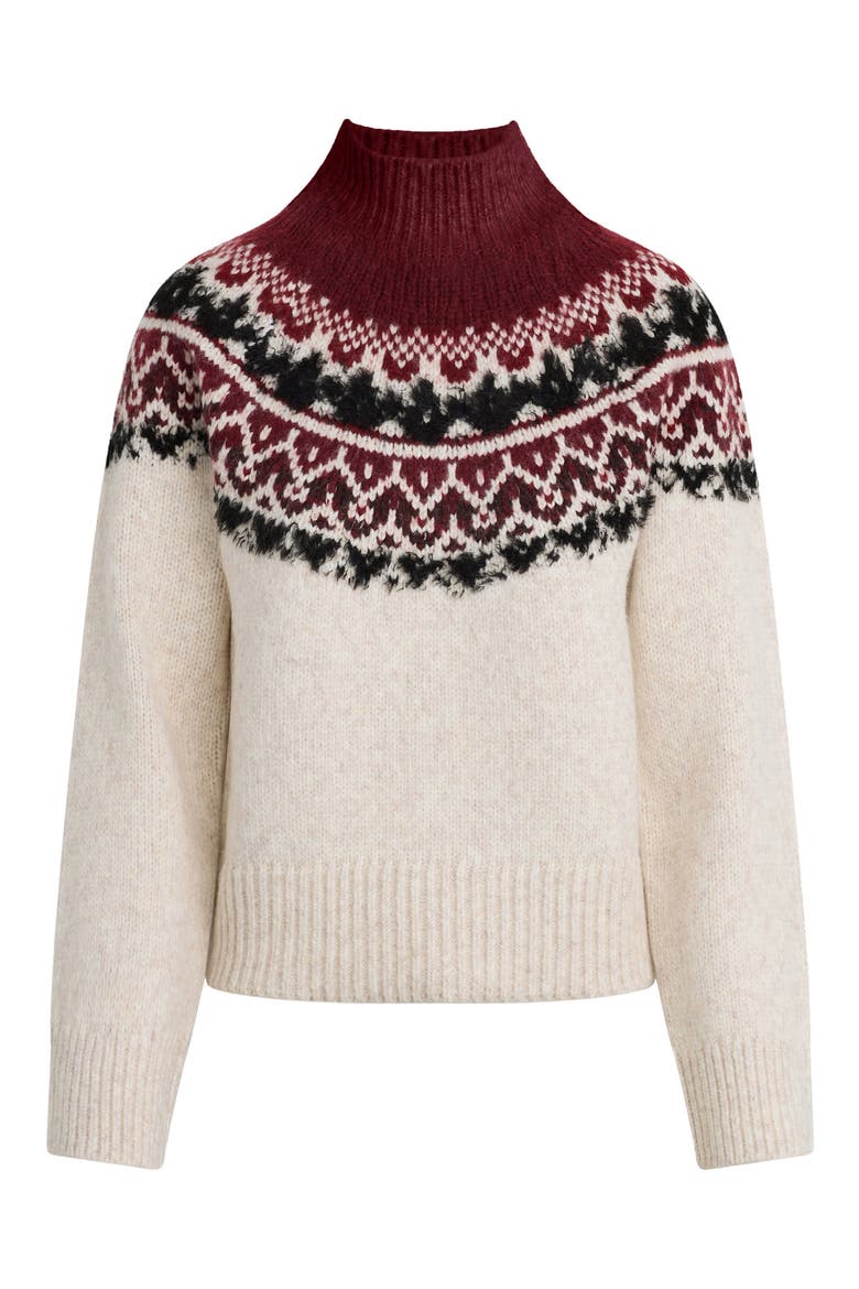 Celeste Fair Isle Sweater, Alternate, color, SYRAH MULTI FAIR I