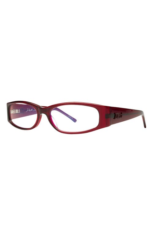 Dezi Desk Sidez 57mm Rectangular Blue Light Blocking Glasses In Multi