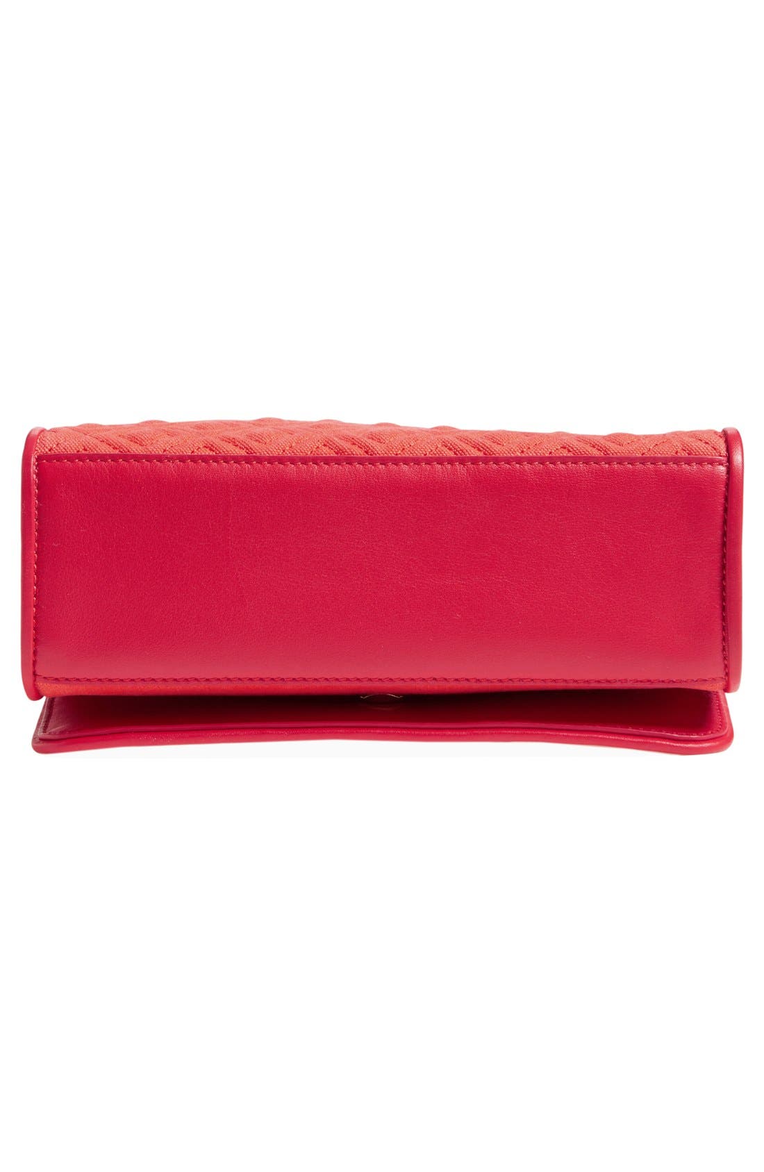 'Medium Fleming' Fringe Shoulder Bag, Alternate, color, POPPY RED