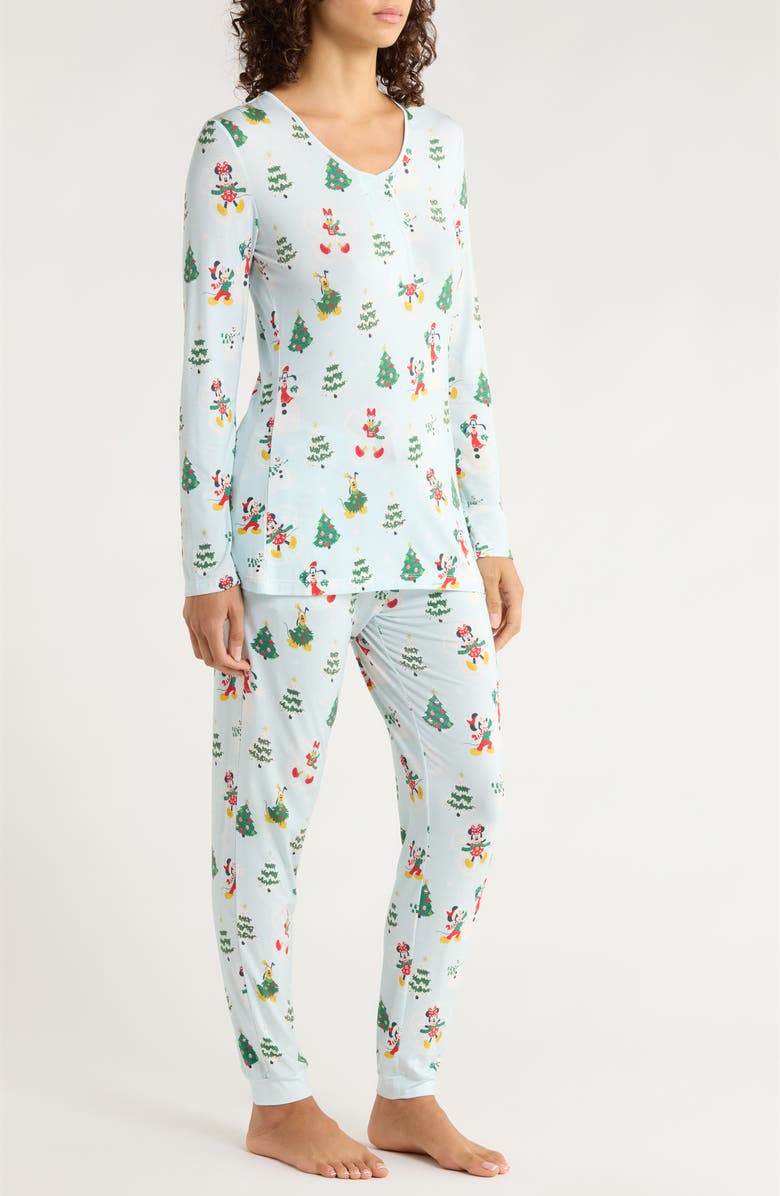 Magnetic Me Snow Excited Magnetic Closure Pajamas, Alternate, color, Snow Excited