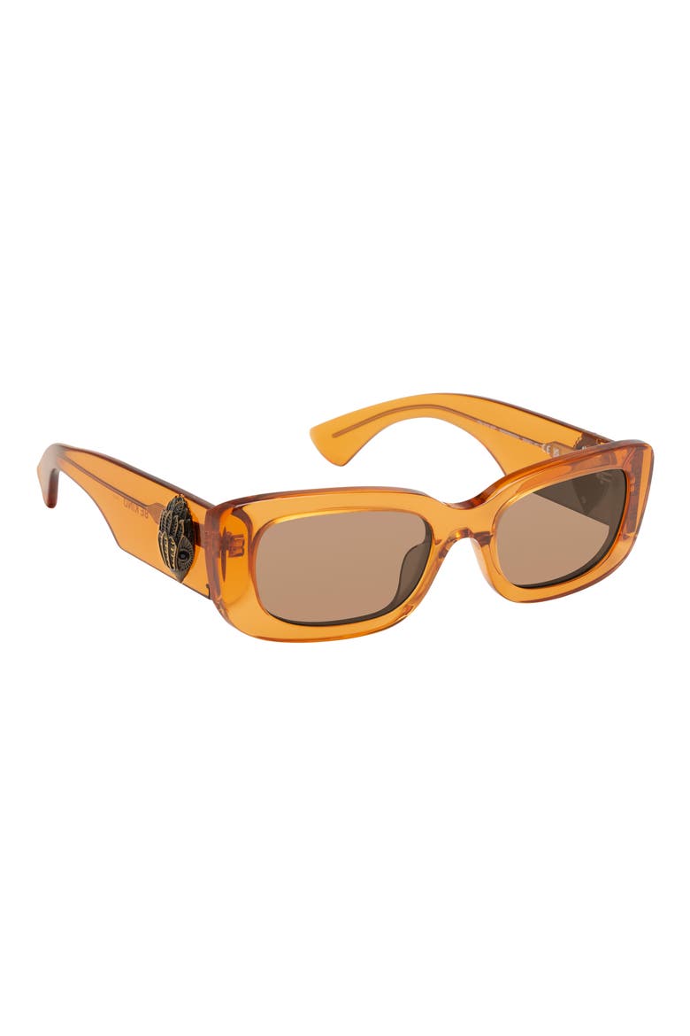 52mm Rectangular Sunglasses, Alternate, color, YELLOW