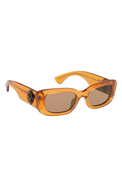 Kurt Geiger London 52mm Rectangular Sunglasses In Yellow