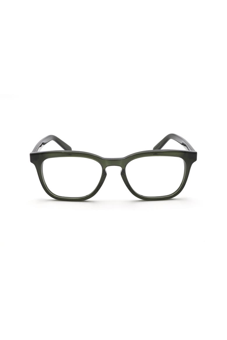 52mm Square Optical Glasses, Main, color, GREEN