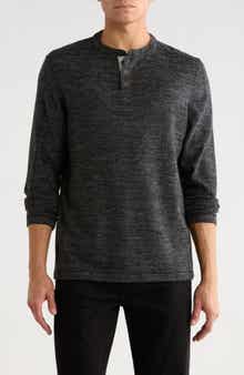 NICOBY Heathered Fuzzy Henley