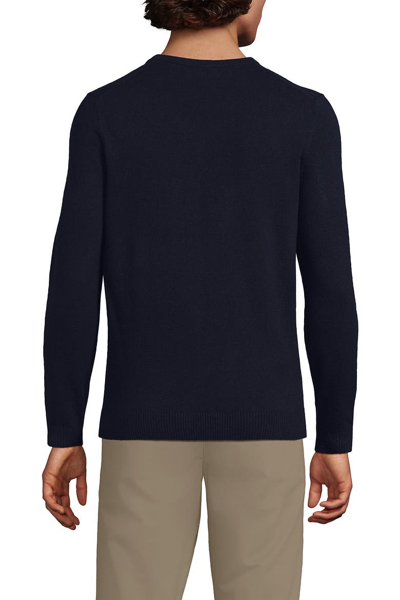 CashTouch V Neck Sweater, Alternate, color, Navy Heather