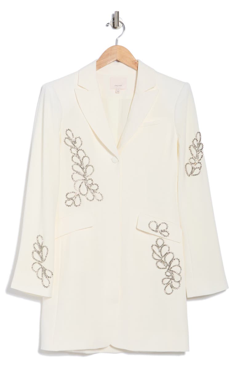 Cinq à Sept Paisley Rhinestone Blazer Dress, Alternate, color,